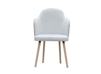 Chaise 4x Chaise rembourrée de salle à manger Chaise de salon télévisé Club Textile Set de fauteuils
